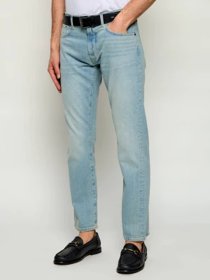 BOSS BLACK Jeansy | | Boss x BECKHAM | Slim Fit błękitny