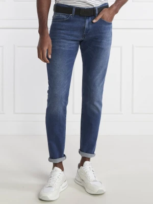 BOSS BLACK Jeansy Delaware | Slim Fit granatowy