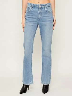 BOSS BLACK Jeansy LYRIS | flare fit niebieski