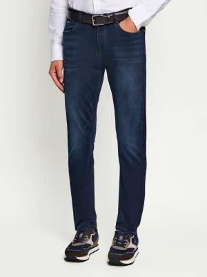 BOSS BLACK Jeansy P-Delaware | Slim Fit granatowy