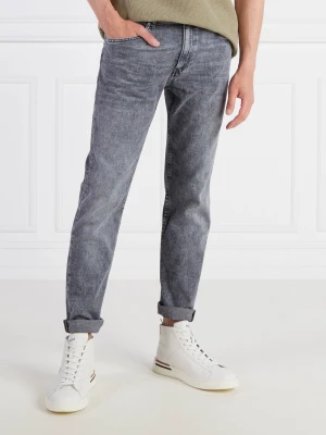 BOSS BLACK Jeansy Taber | Tapered fit szary