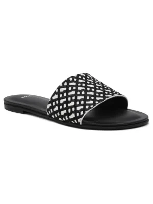 BOSS BLACK Klapki Millie_Slide_CVEB | z dodatkiem skóry