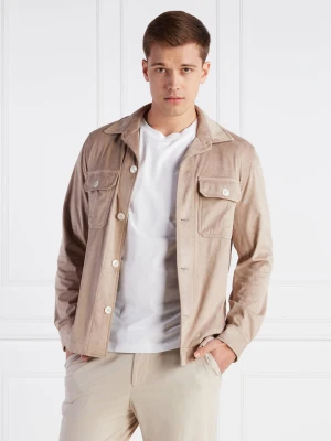 BOSS BLACK Koszula C-Carper-OS-232F | Relaxed fit beżowy