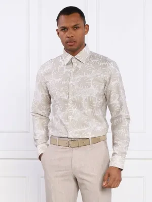 BOSS BLACK Koszula C-HAL-kent-C1-223 | Casual fit | z dodatkiem lnu