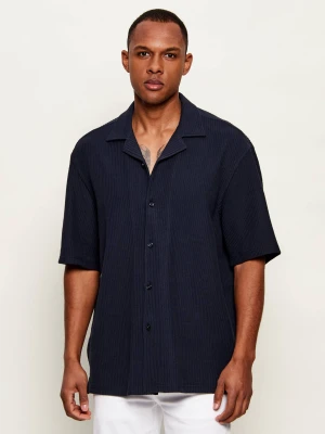 BOSS BLACK Koszula C-LARS-CAMP-B-262 | Relaxed fit granatowy