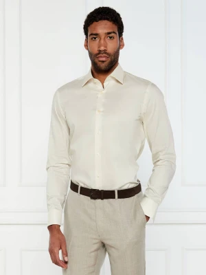 BOSS BLACK Koszula H-HANK-kent-C3-214 | Slim Fit | easy iron ecru
