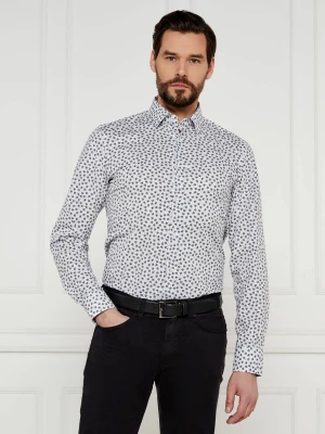 BOSS BLACK Koszula H-HANK-s-kent-C1-232 | Slim Fit | stretch biały