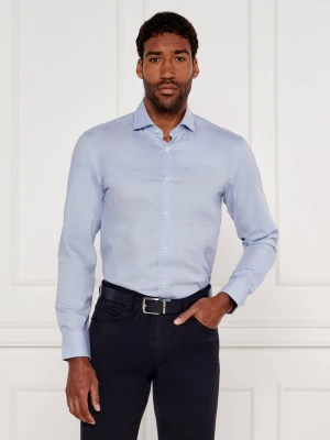 BOSS BLACK Koszula H-HANK-spread-C1-222 | Slim Fit | easy iron błękitny
