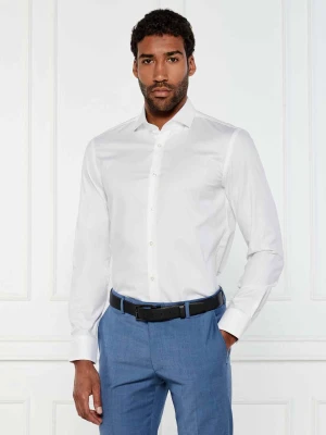 BOSS BLACK Koszula H-HANK-spread-C1-222 | Slim Fit | easy iron biały