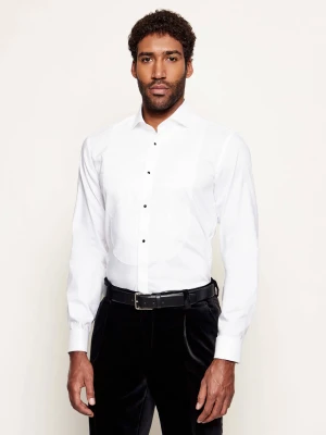 BOSS BLACK Koszula H-HANK-TUX3-DC-224 | Slim Fit | easy iron biały