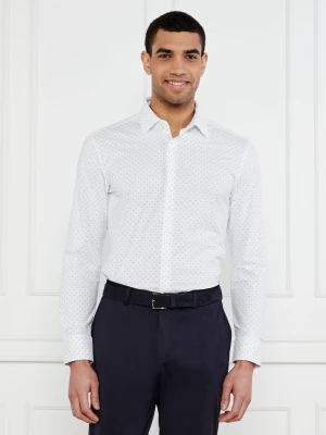 BOSS BLACK Koszula P-HANK-kent-C1-222 | Slim Fit biały