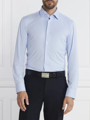 BOSS BLACK Koszula P-HANK-kent-C1-222 | Slim Fit błękitny