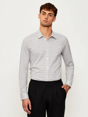 BOSS BLACK Koszula P-ROAN-kent-C1-233 | Slim Fit | stretch biały