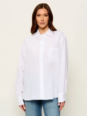 BOSS BLACK Koszula Saturday_1 | Relaxed fit | z dodatkiem lnu