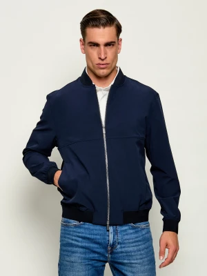 BOSS BLACK Kurtka bomber P-Hanry-bmb-wg-263f | Slim Fit granatowy