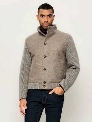 BOSS BLACK Kurtka C-Charly-Hybrid-264 | Regular Fit | z dodatkiem wełny beżowy