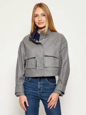 BOSS BLACK Kurtka Jardia | Cropped Fit | z dodatkiem wełny