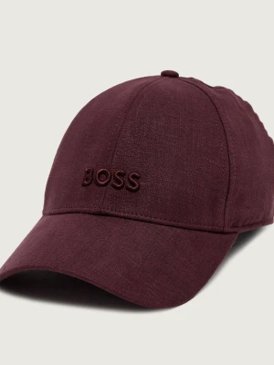 BOSS BLACK Lniana bejsbolówka Ari-LN