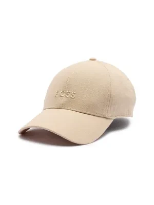 BOSS BLACK Lniana bejsbolówka Zed-LN