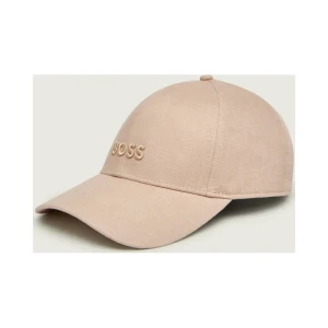 BOSS BLACK Lniana bejsbolówka Zed-LN