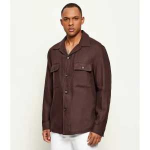 BOSS BLACK Lniana koszula C-Carper-﻿OS-262F | Relaxed fit