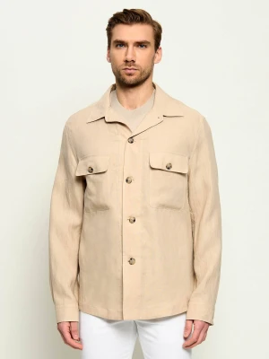 BOSS BLACK Lniana koszula C-Carper-﻿OS-262F | Relaxed fit