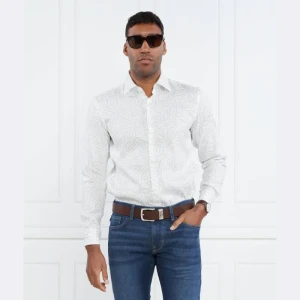 BOSS BLACK Lniana Koszula C-HAL-kent-C1-223 | Regular Fit