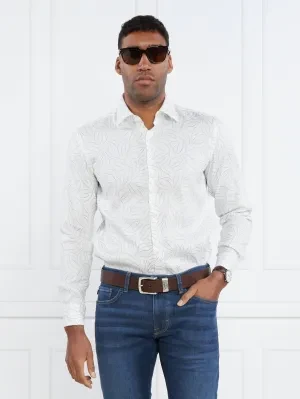 BOSS BLACK Lniana Koszula C-HAL-kent-C1-223 | Regular Fit