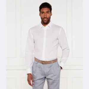 BOSS BLACK Lniana koszula C-HAL-kent-C3-223 | Casual fit