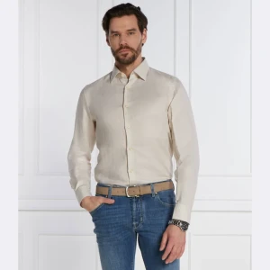 BOSS BLACK Lniana koszula C-HAL-kent-C3-223 | Casual fit