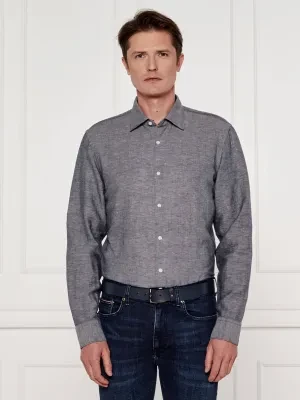 BOSS BLACK Lniana koszula C-HAL-kent-C3-223 | Casual fit