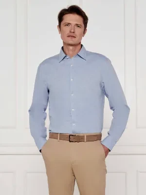 BOSS BLACK Lniana koszula C-HAL-kent-C3-223 | Casual fit