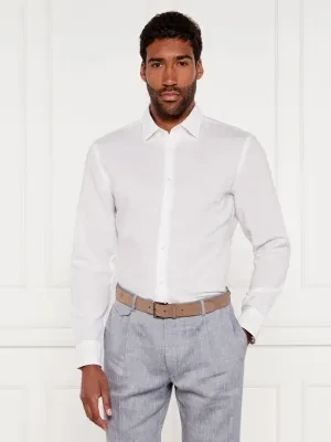 BOSS BLACK Lniana koszula C-HAL-kent-C3-223 | Casual fit