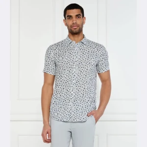 BOSS BLACK Lniana koszula C-ROAN-ken-SH-C1-251 | Slim Fit | stretch
