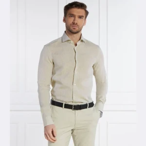 BOSS BLACK Lniana koszula H-HANK | Slim Fit