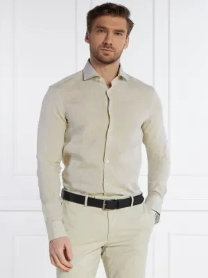 BOSS BLACK Lniana koszula H-HANK | Slim Fit