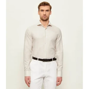 BOSS BLACK Lniana koszula H-HANK-SP-B1-C1-261 | Slim Fit