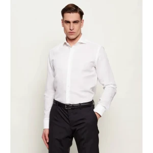 BOSS BLACK Lniana koszula H-HANK-SP-B1-C1-261 | Slim Fit