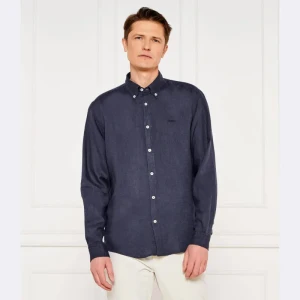 BOSS BLACK Lniana koszula H-LIAM-BD-E-C1-243 | Regular Fit