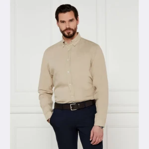 BOSS BLACK Lniana koszula H-LIAM-BD-E-C1-243 | Regular Fit