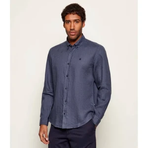 BOSS BLACK Lniana koszula H-LIAM-BD-E-C1-261 | Regular Fit