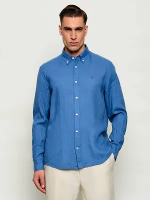 BOSS BLACK Lniana koszula H-LIAM-BD-E-C1-261 | Regular Fit