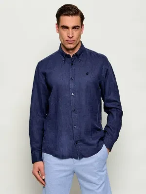 BOSS BLACK Lniana koszula H-LIAM-BD-E-C1-261 | Regular Fit
