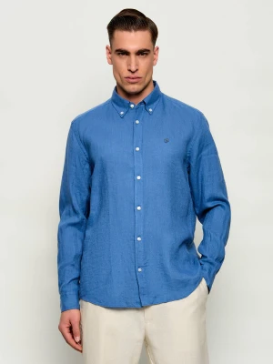 BOSS BLACK Lniana koszula H-LIAM-BD-E-C1-261 | Regular Fit