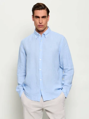BOSS BLACK Lniana koszula H-LIAM-BD-E-C1-261 | Regular Fit