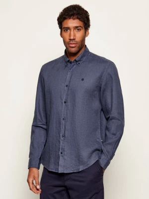 BOSS BLACK Lniana koszula H-LIAM-BD-E-C1-261 | Regular Fit
