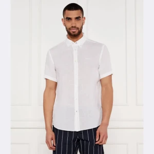 BOSS BLACK Lniana koszula H-ROAN-BD-E-SH-C-252 | Slim Fit
