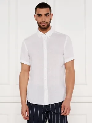 BOSS BLACK Lniana koszula H-ROAN-BD-E-SH-C-252 | Slim Fit