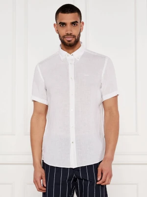 BOSS BLACK Lniana koszula H-ROAN-BD-E-SH-C-252 | Slim Fit