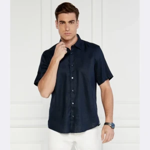 BOSS BLACK Lniana koszula S-LIAM-ken | Regular Fit